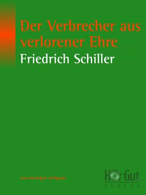 cover image of Der Verbrecher aus verlorener Ehre